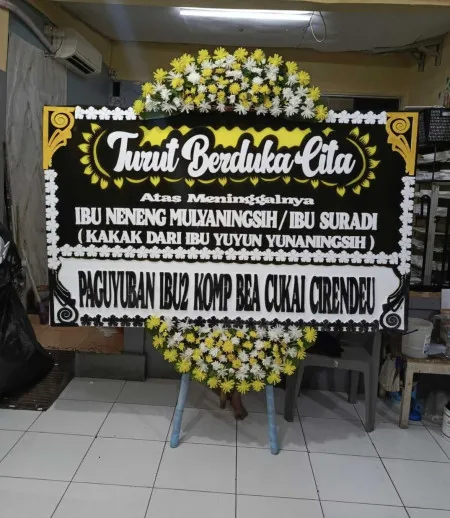 Papan Bunga Duka Blok M Square